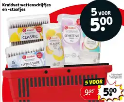 Kruidvat Kruidvat wattenschijfjes en staafjes aanbieding