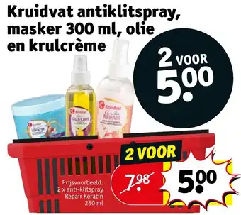 Kruidvat Kruidvat antiklitspray masker olie aanbieding