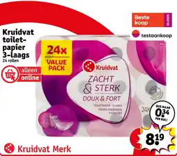 Kruidvat Kruidvat toilet papier 3-laags aanbieding