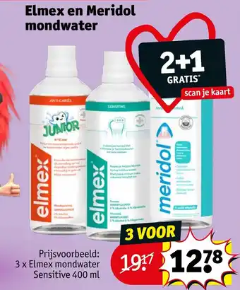 Kruidvat Elmex en Meridol mondwater aanbieding