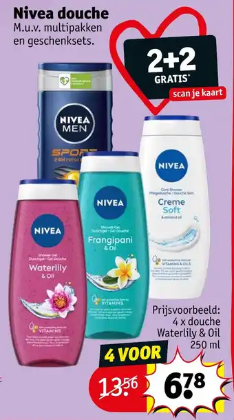 Kruidvat Nivea douche aanbieding