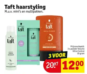 Kruidvat Taft haarstyling aanbieding