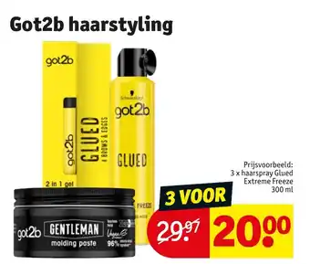 Kruidvat Got2b haarstyling aanbieding