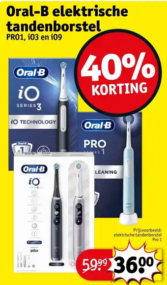 Kruidvat Oral-B elektrische tandenborstel aanbieding