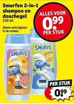 Kruidvat Smurfen 2 in 1 shampoo en douchegel aanbieding