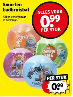 Kruidvat Smurfen badbruisbal aanbieding