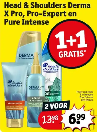 Kruidvat Head & shoulders derma X pro pro-expert en pure intense aanbieding