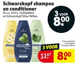 Kruidvat Schwarzkopf shampoo en conditioner aanbieding