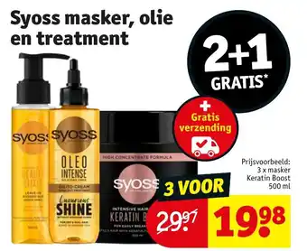 Kruidvat Syoss masker olie en treatment aanbieding