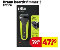 Kruidvat Braun baardtrimmer 3 BT3300 aanbieding