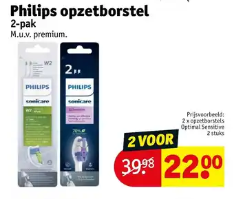 Kruidvat Philips opzetborstel aanbieding