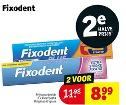 Kruidvat Fixodent aanbieding