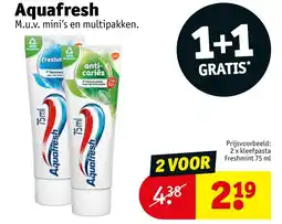 Kruidvat Aquafresh aanbieding