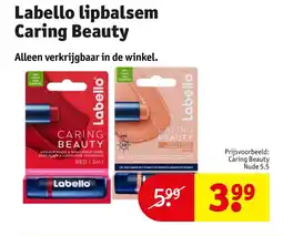 Kruidvat Labello lipbalsem caring beauty aanbieding