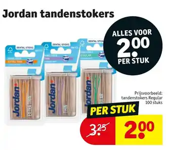 Kruidvat Jordan tandenstokers aanbieding