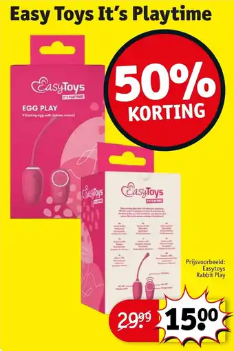 Kruidvat Easy toys it's playtime aanbieding