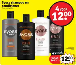 Kruidvat Syoss shampoo en conditioner aanbieding