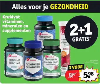 Kruidvat Kruidvat vitaminen mineralen en supplementen aanbieding