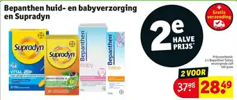 Kruidvat Bepanthen huid en babyverzorging en Supradyn aanbieding