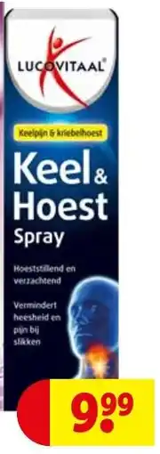 Kruidvat Lucovitaal Keel & Hoest Spray aanbieding