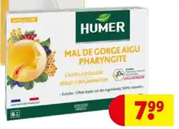 Kruidvat Humer Mal de Gorge Aigu Pharyngite aanbieding