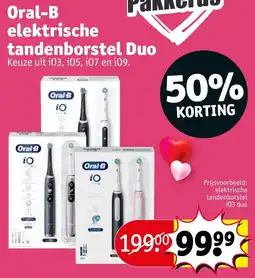 Kruidvat Oral-B elektrische tandenborstel Duo aanbieding