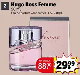 Kruidvat Hugo Boss Femme aanbieding