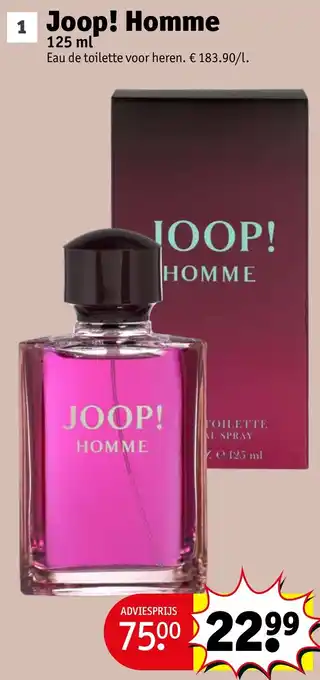 Kruidvat Joop! Homme aanbieding