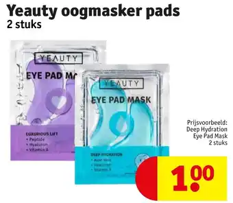 Kruidvat Yeauty oogmasker pads aanbieding