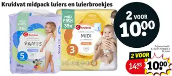 Kruidvat Kruidvat midpack luiers en luierbroekjes aanbieding