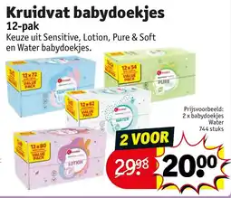 Kruidvat Kruidvat babydoekjes aanbieding