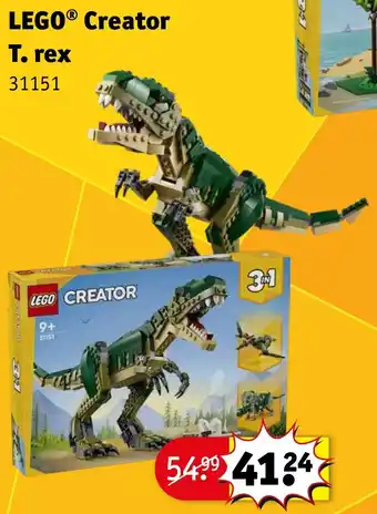 Kruidvat Lego Creator T. rex aanbieding