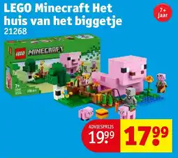 Kruidvat Lego Minecraft Het huis van het biggetje aanbieding