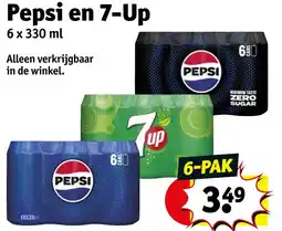 Kruidvat Pepsi en 7-Up aanbieding