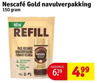 Kruidvat Nescafé Gold Navulverpakking aanbieding