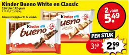 Kruidvat Kinder Bueno White en Classic aanbieding