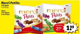 Kruidvat Merci Petits aanbieding