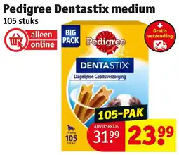 Kruidvat Pedigree Dentastix medium aanbieding