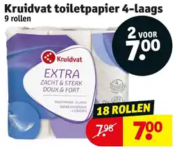 Kruidvat Kruidvat toiletpapier 4 laags aanbieding