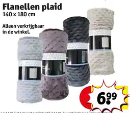 Kruidvat Flanellen plaid aanbieding