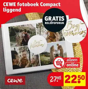 Kruidvat CEWE fotoboek Compact liggend aanbieding