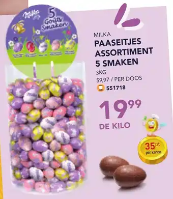 Bidfood Milka paaseitjes assortiment 5 smaken aanbieding