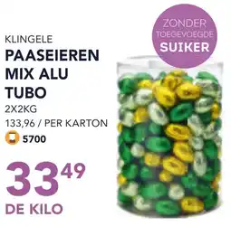 Bidfood Klingele paaseieren mix alu tubo aanbieding