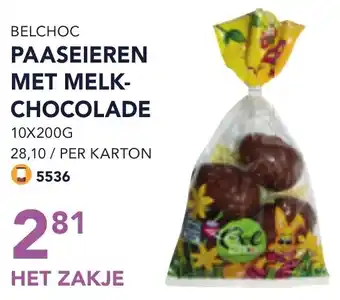 Bidfood Belchoc paaseieren met melkchocolade aanbieding