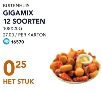 Bidfood Buitenhuis gigamix 12 soorten aanbieding