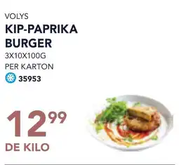 Bidfood Volys kip Paprika Burger aanbieding