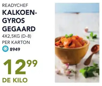 Bidfood Readychef Kalkoengyros Gegaard aanbieding