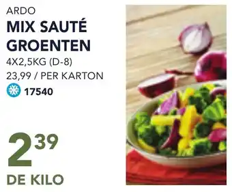 Bidfood Ardo mix sauté groenten aanbieding