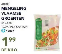 Bidfood Ardo mengeling vlaamse groenten aanbieding