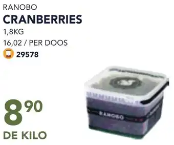 Bidfood Ranobo cranberries aanbieding